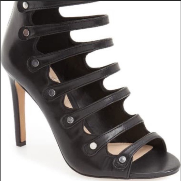 Vince Camuto Leather Strappy Heels - Picture 1 of 8